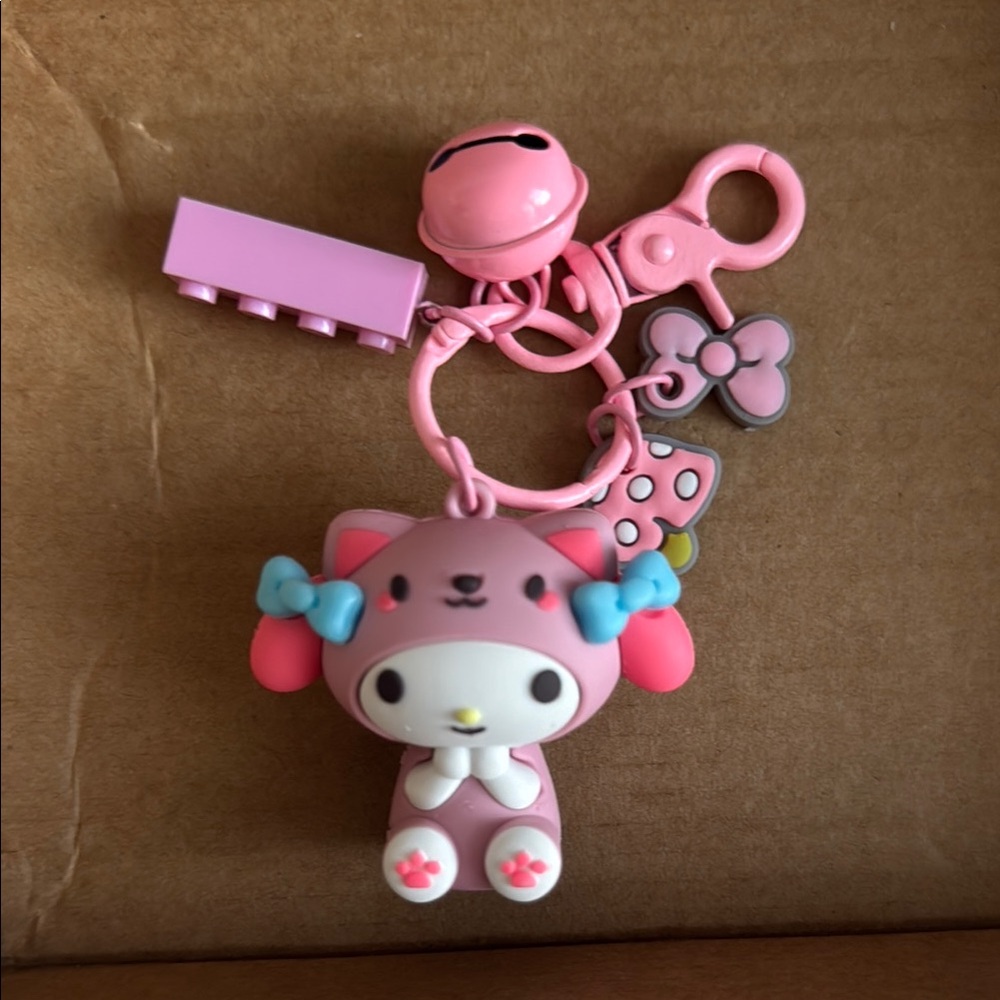 Sanrio Hello Kitty Pink My Melody Keychain Bag Charm Toy